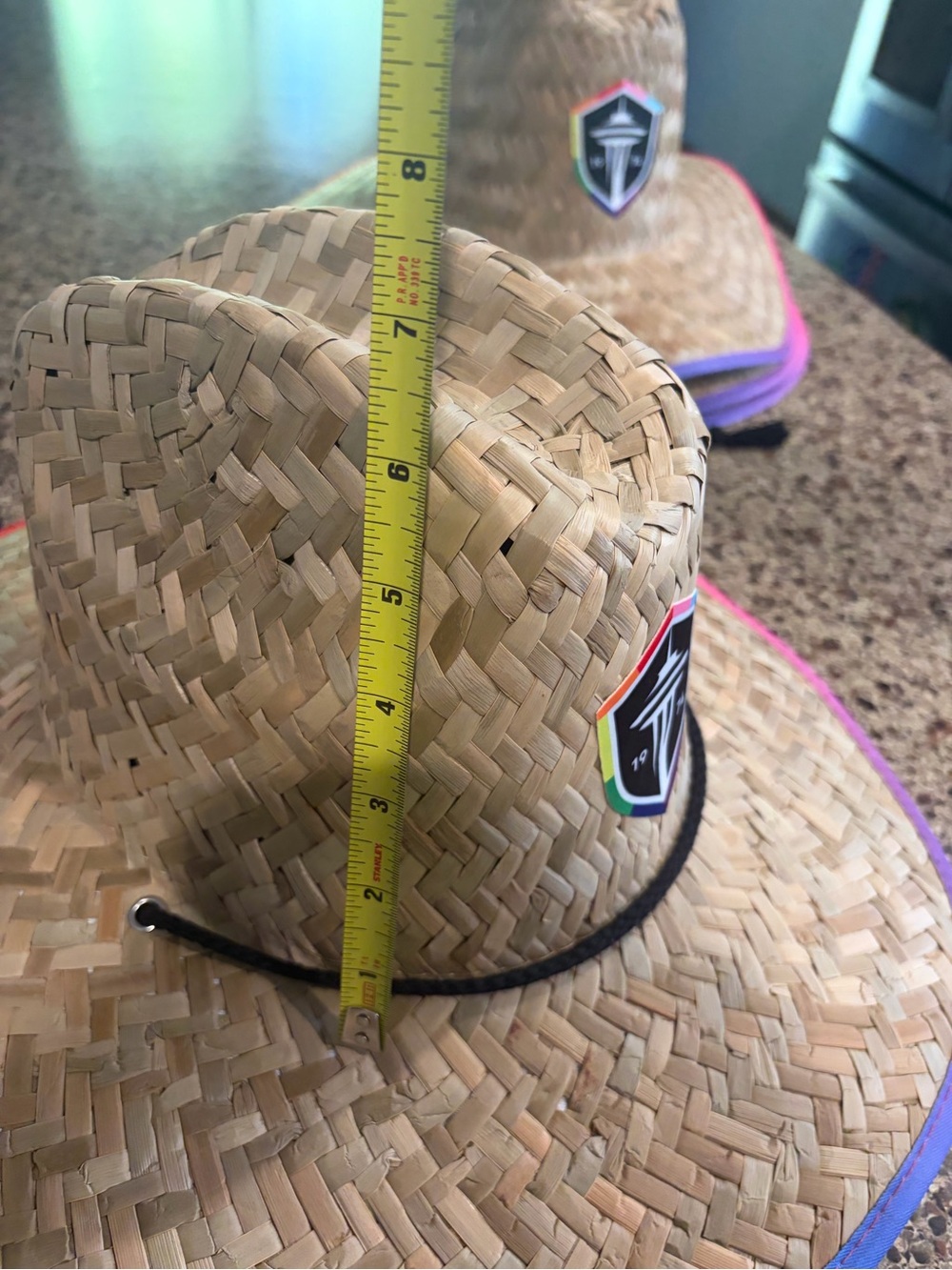 Seattle Sounders Pride Night Straw Hat Stadium Giveaway 8/16 New Never Worn - Picture 4 of 4